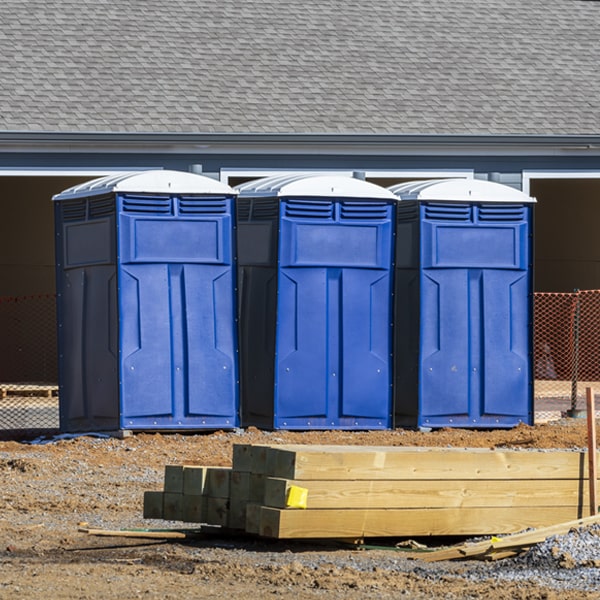 what is the maximum capacity for a single porta potty in Canton